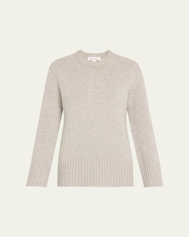 Crewneck Oversized Cashmere Tunic Sweater